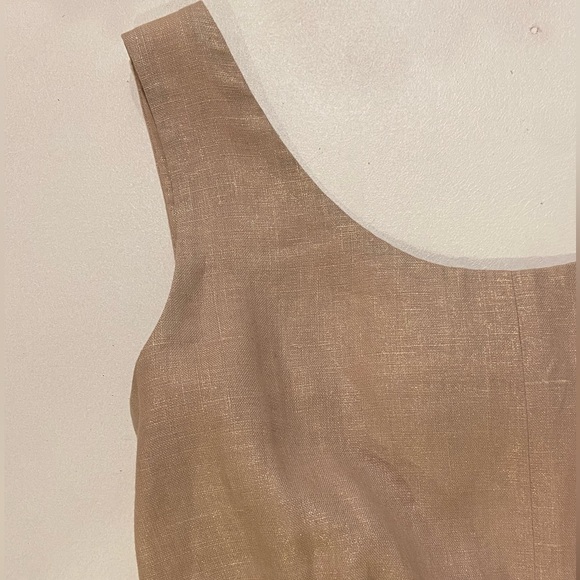 Dolce & Gabbana Gold Tweed Champagne Black Sleeveless Career to Cocktail Dress - Picture 3 of 16